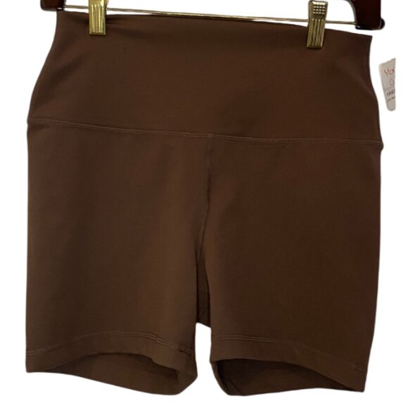 Reflex brown high rise biker shorts size S NWT - Picture 2 of 4